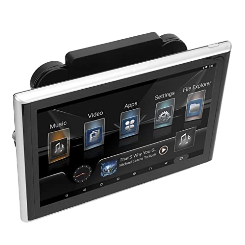 Entatial Auto-Videoplayer, tragbarer -Videoplayer, Auto-Kopfstütze, 9-Zoll-Universalabstimmung mit Lautsprechern für alle Android-Autos