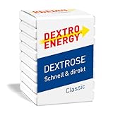 DEXTRO ENERGY WÜRFEL CLASSIC (1er Pack) - Traubenzucker Würfel mit Kohlenhydraten, Würfel mit Dextrose, geht direkt ins Blut, Gehirn und Muskeln, mit Maltodextrin, Laktosefrei, Glutenfrei