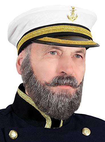 Kapitänsmütze mit Anker verziert Seemann maritim Kreuzfahrt Kapitän Schiff Seefahrer