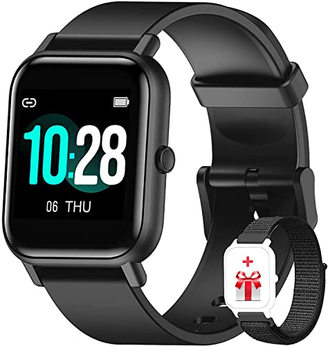 Smartwatch, Blackview R3 Fitness Tracker mit 1.3 Zoll HD Voll Touchscreen, Damen Herren Fitnessuhr mit SpO2 Pulsuhr Schrittzähler Schlafmonitor, 5ATM Wasserdicht Armbanduhr Smart Watch für Android IOS