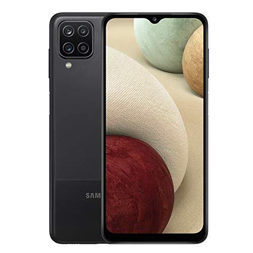 Samsung Galaxy A12 Android Smartphone ohne Vertrag, 4 Kameras, großer 5.000 mAh Akku, 6,5 Zoll HD+-Display, 64 GB/4 GB RAM, Handy in Schwarz, Deutsche Version