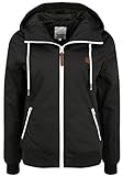 OXMO Tila Damen Übergangsjacke Jacke mit Kapuze, Größe:L, Farbe:Black (799000)