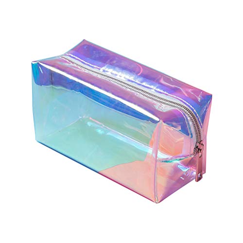 Kylewo Holografische Make-up-Tasche, Hologramm Mäppchen Stifthalter Make-up-Boxen Reißverschluss Comestic Storage Bag