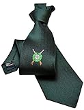 ADAMANT©️ - Schützen-Krawatte - Krawatte Schützenverein-Krawatte, mit gewebten Logo, 150cm x 8 cm - DEUTSCHE MARKENQUALITÄT - Dunkelgün