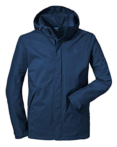 Schöffel Herren Jacket Easy M4, wind- und wasserdichte Herren Jacke mit Pack-Away-Tasche, leichte und atmungsaktive Regenjacke für Männer