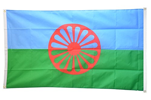 Flaggenfritze® Balkonflagge Sinti und Roma - 90 x 150 cm