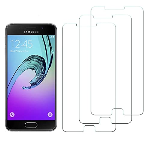 WEOFUN [3 Stück] Schutzfolie für Samsung Galaxy A5 2016, Ultra-klar Displayschutzglas für Samsung Galaxy A5 2016 (0.33mm Ultradünner, 99% Ultra-klar, 9H Härte)