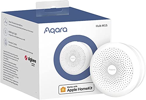 Aqara Smart Home Zentrale M1S, für Automatisierung, Drahtlose Smart Home-Bridge für Alarmanlage, Monitor und Fernbedienung, Unterstützt Siri, Alexa, Google Assistant, HomeKit und IFTTT