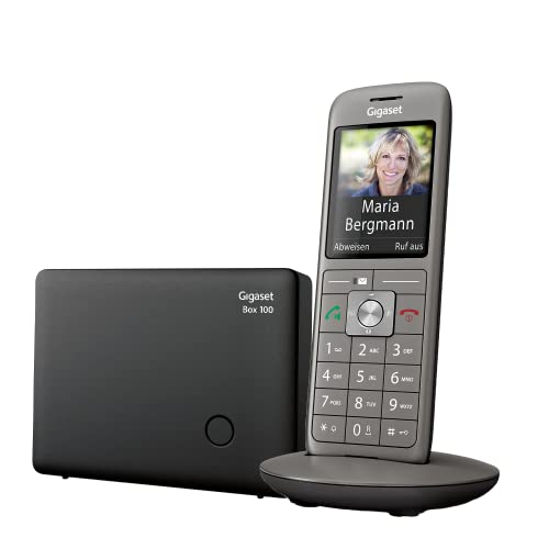 Gigaset CL660 - Schnurloses Telefon mit großem TFT-Farbdisplay - Benutzeroberfläche, großes Adressbuch, schlankes Design Telefon, Anthrazit-Schwarz
