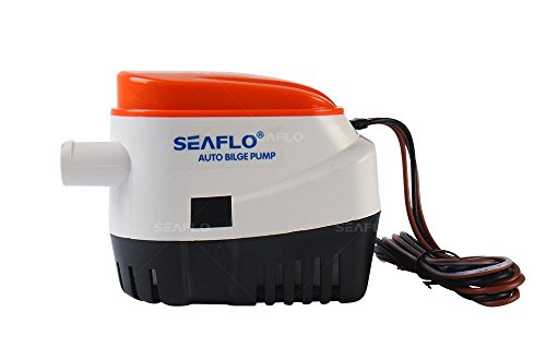 lighteu®, 12V 3A 750 GPH automatische Bilge Wasserpumpe, Seaflo automatische Tauchpumpe mit eingebautem Schwimmerschaltersystem