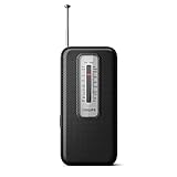 Philips Tragbares UKW-Radio/Kleines Retro-Radio ideal für Küche, Bad oder Garage/Klassisches Design, Einfach zu Bedienen, Batteriebetrieben/Philips Radio TAR1506/00