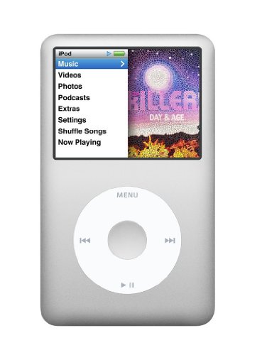 Apple iPod Classic 160 GB MP4 Player silber (Renewed)