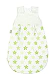 Odenwälder Babynest Jersey-Schlafsack Basic 1425 Gr. 110 cm Sterne limette