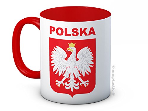 Polska Poland – Fußball Sport - Keramik Kaffeetasse Becher