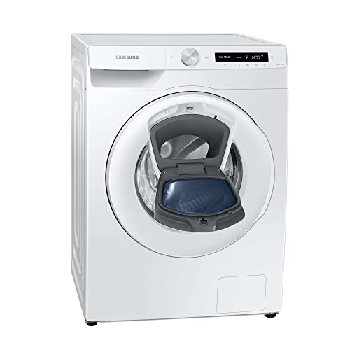 Samsung WW80T554ATW/S2 Waschmaschine, 8 kg, 1400 U/min, Ecobubble, AddWash, WiFi-SmartControl, Hygiene-Dampfprogramm, Weiß