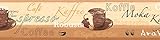 A.S. Création Bordüre - Papierbordüre mit hübschem Lifestyle Motiv in Beige, Braun und Creme - auf 5,00 m x 0,13 m je Rolle