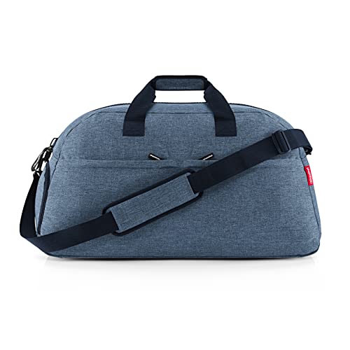 reisenthel overnighter Plus Twist Silver - extra große smarte Reise-/Sporttasche, wasserabweisend, funktionell mit vielen Innen- und Außentaschen, Farbe:Twist Blue