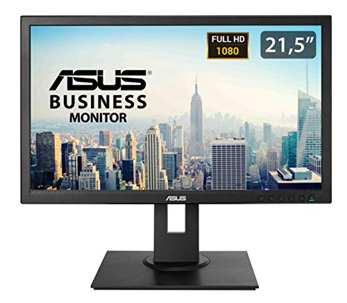 Asus BE229QLB 54,6 cm (21,5 Zoll) Business Monitor (Full HD, VGA, DVI, DisplayPort, 5ms Reaktionszeit) schwarz