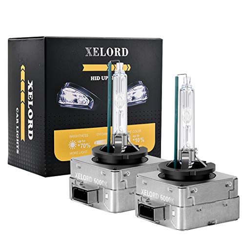 XELORD D3S 6000k Xenon Brenner Birne 35W HID Scheinwerferlampe 12V Autolampe(2 Stück)