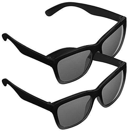 PEARL Sonnenbrille Herren: 2er-Set Sonnenbrillen im Retro-Look, UV-Schutz 400 (Sonnenbrille Damen)