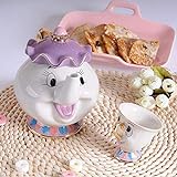 Neue Cartoon Beauty and Beast Teekanne Cup Lady Lady Cup Kartoffel Teekanne Cup Set von niedlichen Weihnachtsgeschenken (1)