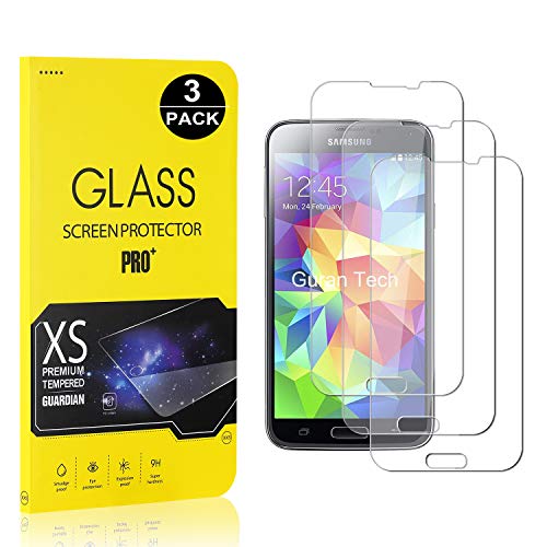 Bear Village® Displayschutzfolie für Galaxy S5, 9H Hart Schutzfilm aus Gehärtetem Glas, Ultra klar Displayschutz Schutzfolie für Samsung Galaxy S5, 3 Stück