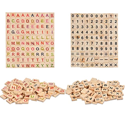 500 Stück Scrabble Buchstaben Holz,Holzbuchstaben Buchstaben Holz Alphabet Fliesen Buchstaben Spiel,Holz Alphabet Buchstaben Buchstabene Crafts,Ideal für DIY Rechtschreibung Scrabble-Kreuzworträtsel