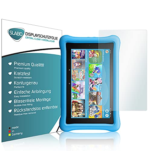 Slabo 2 x Displayschutzfolie für Amazon Fire HD 10 Kids Edition (2017) | HD 10 Kids Edition-Tablet (2019) Displayschutz Schutzfolie Folie Crystal Clear KLAR