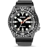 Citizen Herren Analog Mechanisch Uhr mit Kunststoff Armband NH8385-11EE