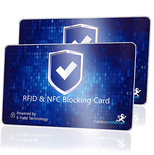DEKRA & EMV geprüfte 360° RFID Blocker Karte 2 STK: NFC Blocker Karte statt EC Karten Schutzhülle & Card Sleeves, Schutzkarte für Geldbörse, Geldbörsen, Ausweis- & Kartenhüllen & Kreditkarte Amazon