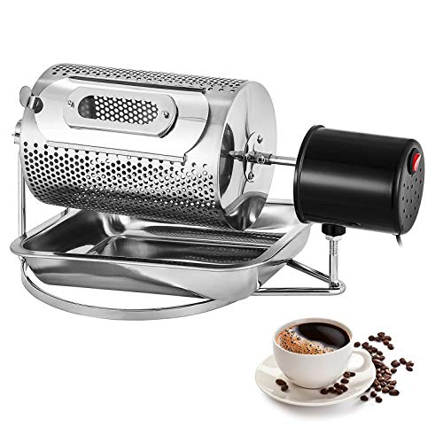 Anhon 40w kaffeebohne röster 600g kaffeebohne röstmaschine haushalt backmaschine kaffeebohnen hause edelstahl röster rolle kaffeeröster (600g 40W)
