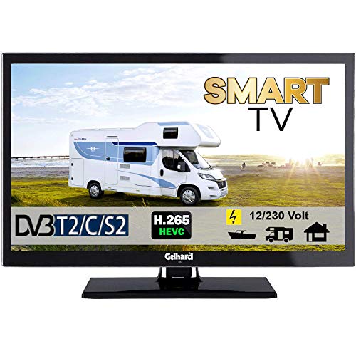 Gelhard GTV2422 Smart TV 24 Zoll DVB/S/S2/T2/C USB, 12V 230 Volt WLAN