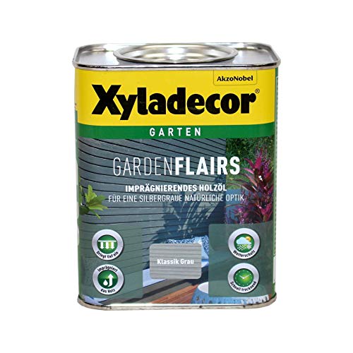 Xyladecor Garden Flairs 0,75L klassik grau Holzöl Imprägnierung Metalleffektöl
