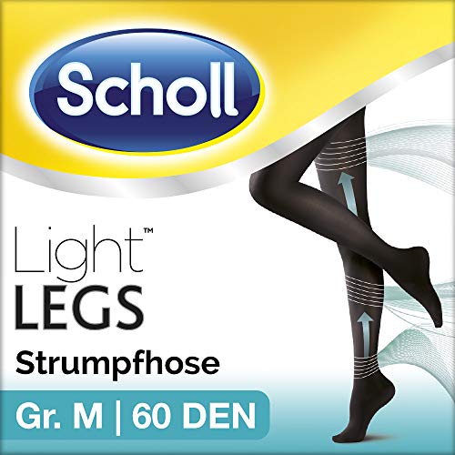 Scholl Light Legs Strumpfhose – Damen-Strumpfhose mit Kompressionsfunktion in M – Blickdichte, schwarze Stützstrumpfhose – 1 Paar mit 60 DEN
