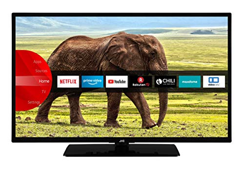 JVC LT-43VF5955 43 Zoll Fernseher (Smart TV, Prime Video / Netflix / YouTube, Full HD, Bluetooth, Works with Alexa, Triple-Tuner)