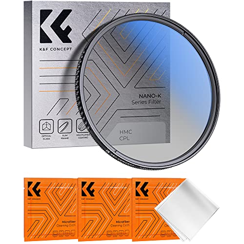 K&F Concept K-Serie Pro 67mm Slim Zirkularer Polfilter Polarisationsfilter CPL Filter Cirkular Polfilter Optisches Glas & Aluminium für Foto-Kameraobjektive
