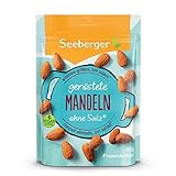 Seeberger Mandeln geröstet 5er Pack: Große knackige Mandelkerne - mit hohem Vitamin Gehalt - knusprige Kerne mit angenehm-süßlichem Aroma ohne Salz, vegan (5 x 150 g)