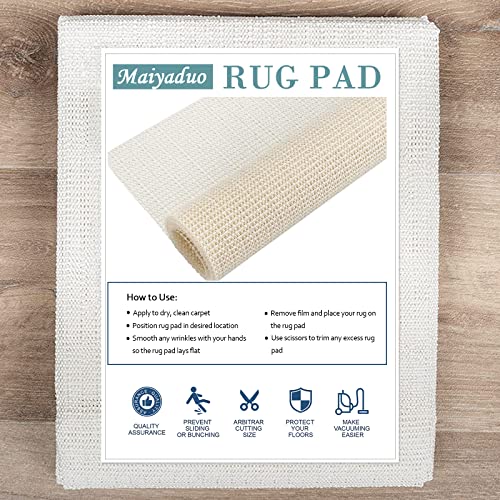 MAIYADUO Premium Teppichunterlage rutschfest Teppich Antirutschmatte Gleitschutz Teppich Stopper Zuschneidbar Rutschmatte Universal für Teppich Schubladen Regale Tablett, 60 x 150 cm