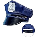 Widmann 03327 - Polizeimütze für Kinder, größenverstellbar, Police Officer, Mottoparty, Karneval
