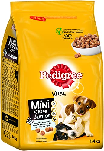 Pedigree Hundefutter Trockenfutter Junior Mini für kleine Hunde