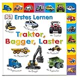 Erstes Lernen. Traktor, Bagger, Laster: Pappbilderbuch mit Griff-Register und über 100 Fotos ab 1 Jahr