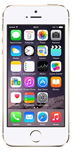 Apple iPhone 5S Smartphone 16GB (10,2 cm (4 Zoll) IPS Retina-Touchscreen, 8 Megapixel Kamera, iOS 7) Gold