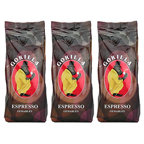 Gorilla Espresso, 500g gemahlen / 3er Pack