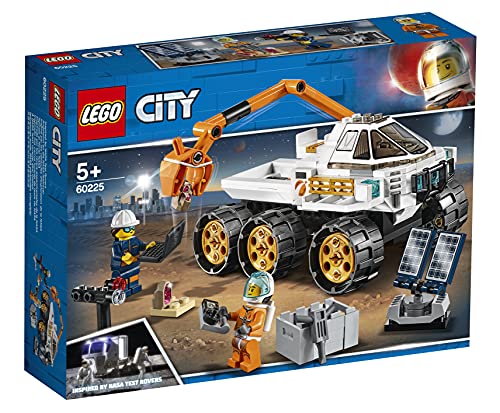LEGO 60225 City Rover-Testfahrt, Weltraumabenteuer Bauset, Expedition Mars Fahrzeugspielzeug mit Astronauten-Minifigur, inspiriert von der NASA