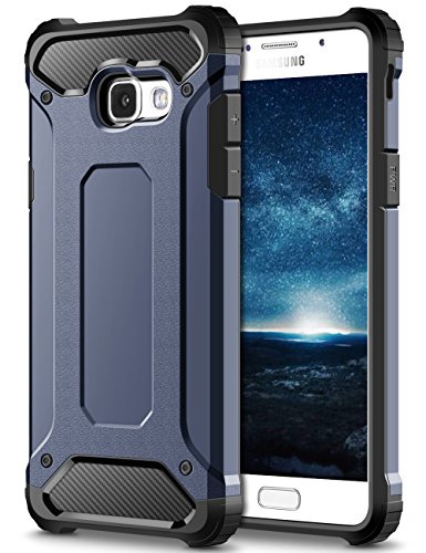 Coolden für Samsung Galaxy A5 2017 Hülle Premium [Armor Serie] Outdoor Stoßfest Handyhülle Case Silikon TPU + PC Bumper Cover Doppelschichter Schutzhülle für Samsung Galaxy A5 2017 (Blau)
