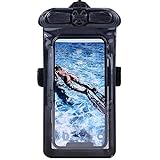 Vaxson Hülle Schwarz, kompatibel mit Samsung Galaxy A3 2017 A3200, wasserdichte Tasche Handyhülle Waterproof Pouch Case [Nicht Displayschutzfolie Schutzfolie ] Neue