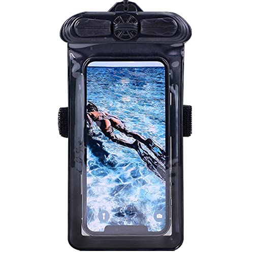 Vaxson Hülle Schwarz, kompatibel mit Samsung Galaxy S5 Neo, wasserdichte Tasche Handyhülle Waterproof Pouch Case [Nicht Displayschutzfolie Schutzfolie ] Neue