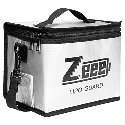 Zeee Lipo Safe Bag Feuerfeste, explosionsgeschützte Tasche Großraum-Lipo-Akku-Aufbewahrungsbox Schutztresortasche zum Laden und Aufbewahren