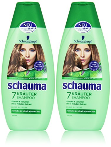 Schauma 7-Kräuter Shampoo, 2er Pack (2 x 400 ml)