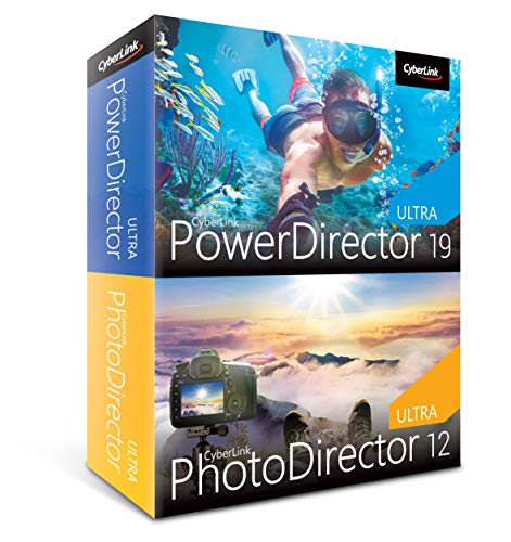 CyberLink PowerDirector 19 Ultra & PhotoDirector 12 Ultra | Integrierte Foto- und Videobearbeitung | Lebenslange Lizenz | BOX | Windows (64-Bit)